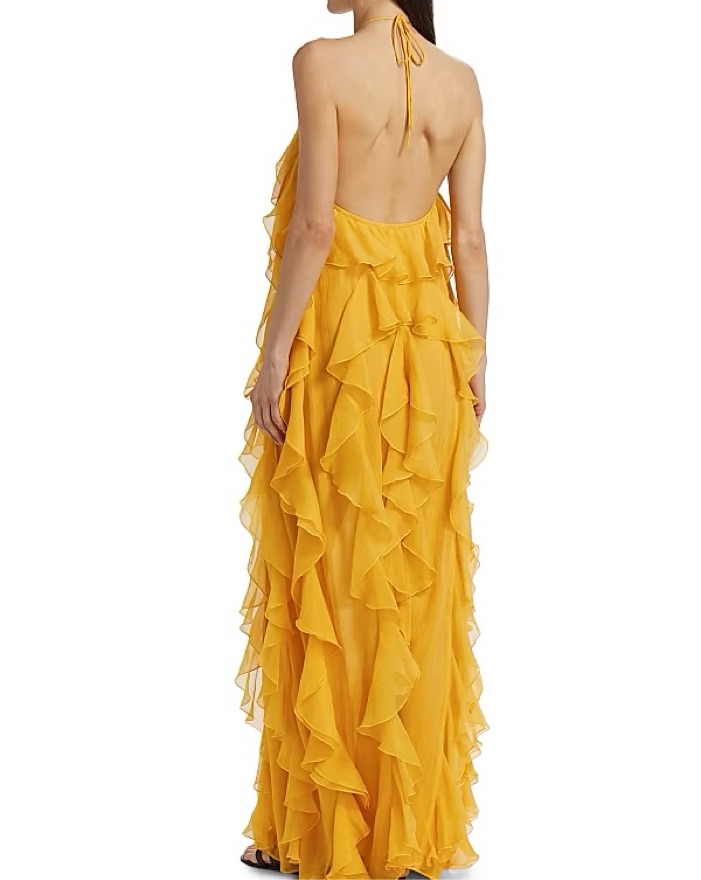 Ronny Kobo Liora Yellow Ruffle Dress by Ronny Kobo - Pickle