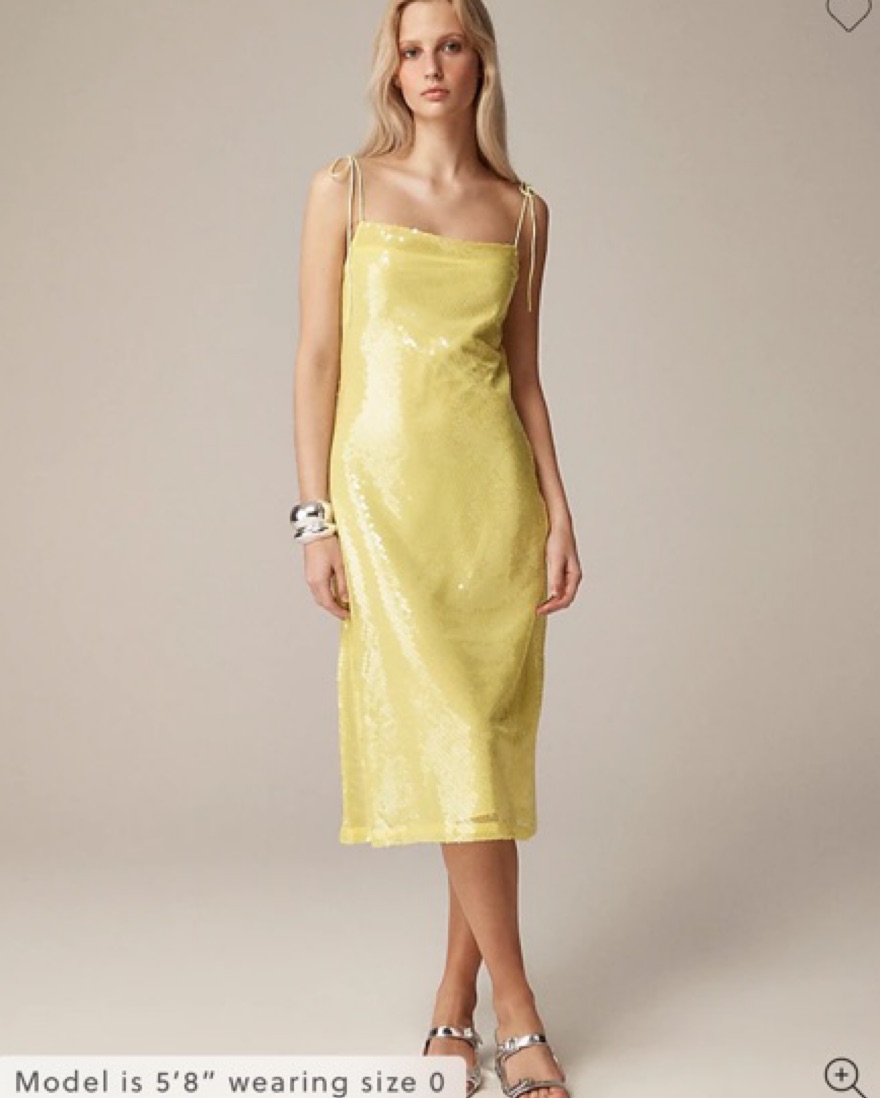 Anna October X J.Crew sequin slip dress by Anna October X J. Crew - Pickle