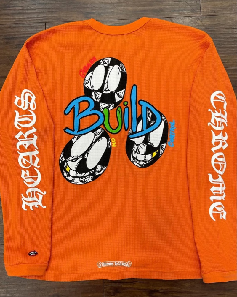 Chrome Hearts Orange Long Sleeve by Chrome Hearts - Pickle