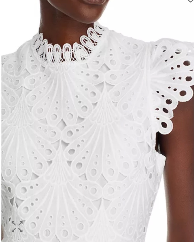 Aqua Mock Neck Lace Shift Dress by Aqua - Pickle