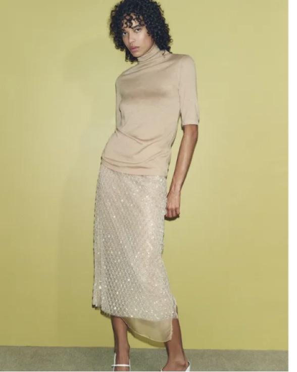 Zara Sequin Maxi Skirt | Pickle