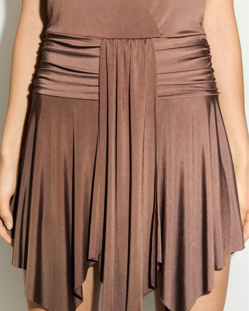 staud romy dress brown Siedres Nuina Dress