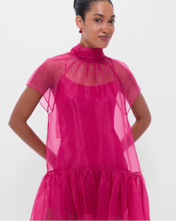 jonathan simkhai crepe combo mini ruffle dress Jonathan Simkhai Crepe Combo Mini Ruffle