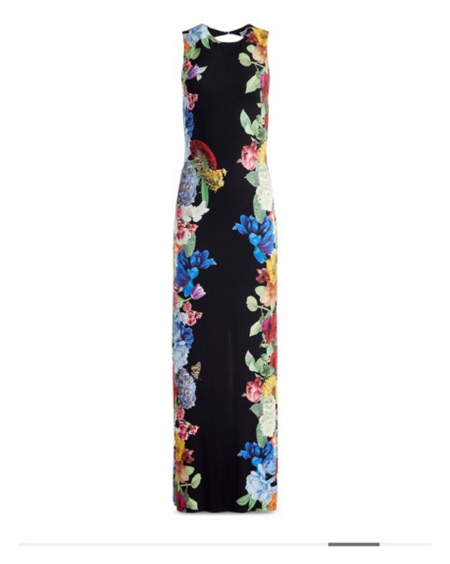 alice and olivia black floral dress Women's Floral Print Smocked Midi Dress - White Medium | Women's Online Boutique | Boho Chic Style main image 0