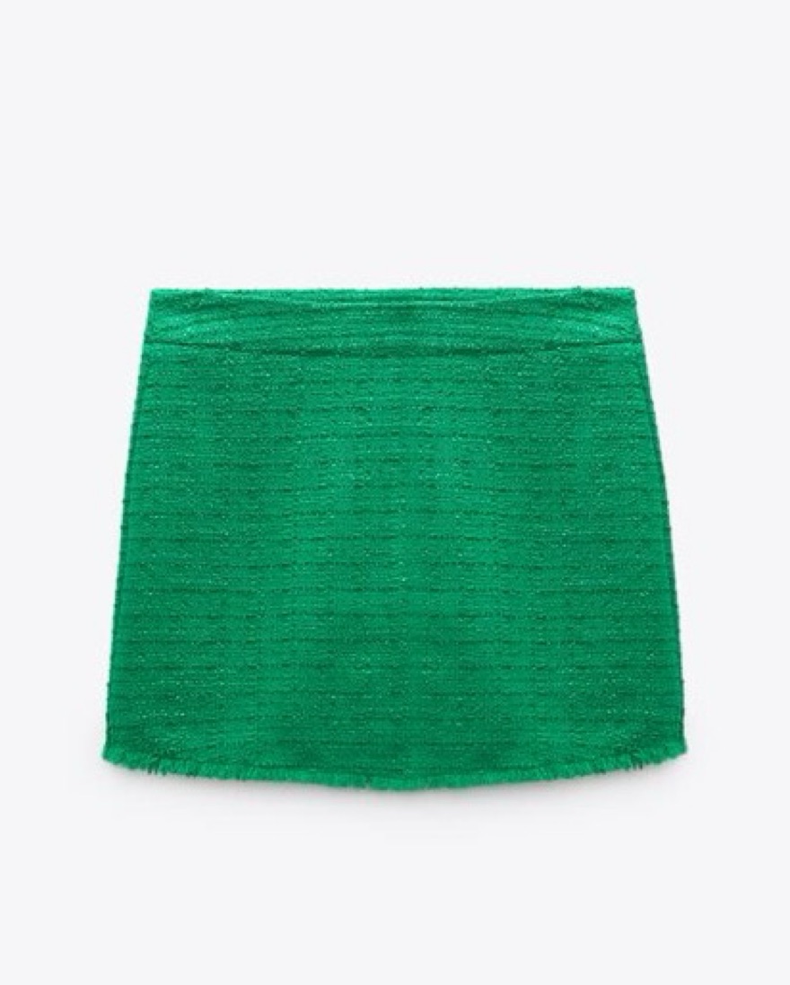 Zara Textured Weave Crop/Skort Set | Pickle
