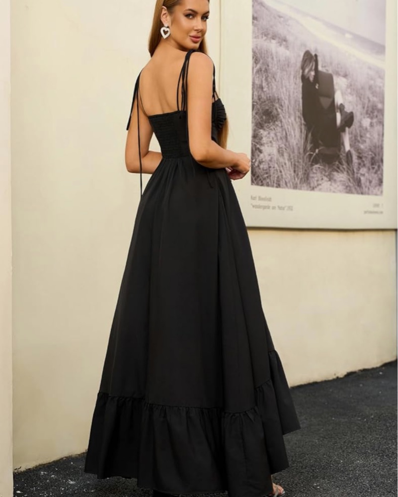 black velvet long dress Sleeve Prom Dress, A-Line Evening Party Ruffles Size:3XLarge The addictive power of