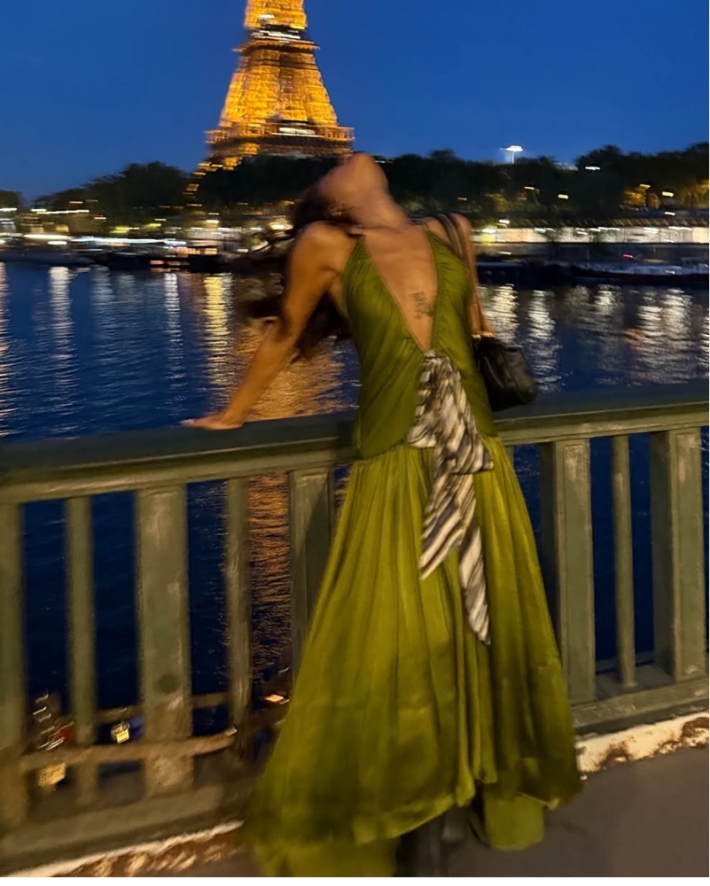 Siedres Liessa Dress In Green by SIEDRES - Pickle
