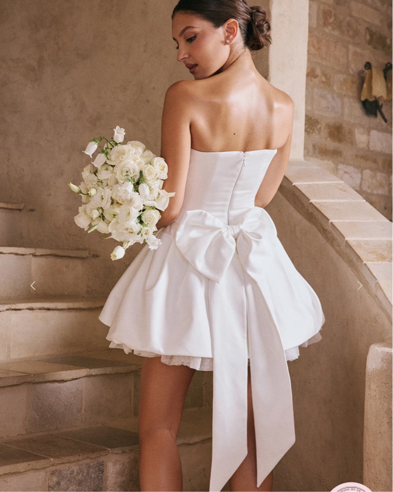 white long sleeve dress mini Lucy White Long Sleeve Mini Dress - US 8