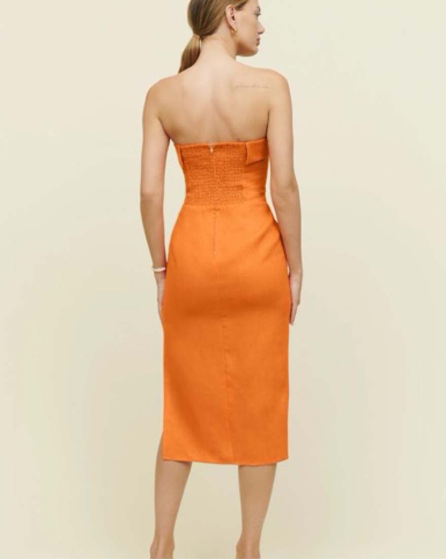 octavia stretch-linen wrap dress Octavia Linen Blend Dress-Yellow Blossom Elegance