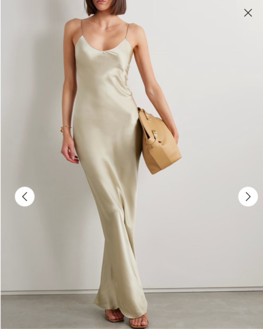 nili lotan beach dress Nili Lotan Women's Bionca Silk Dress Pearl, 6 main image 0