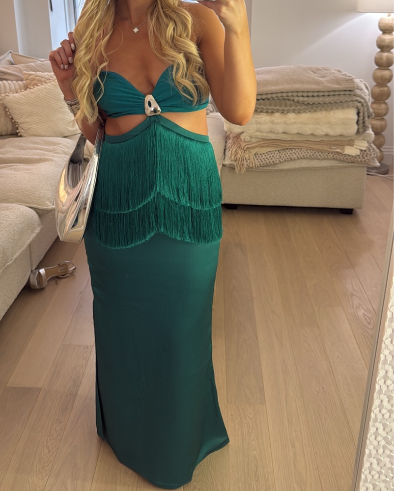 Baobab Dua Dress in Emerald Green by Baobab - Pickle