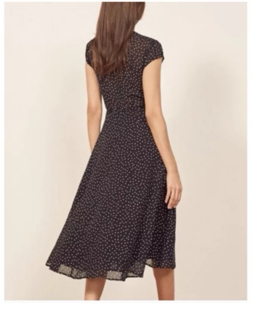 reformation carina midi wrap dress Reformation Green Carina Midi Wrap Dress by Reformation