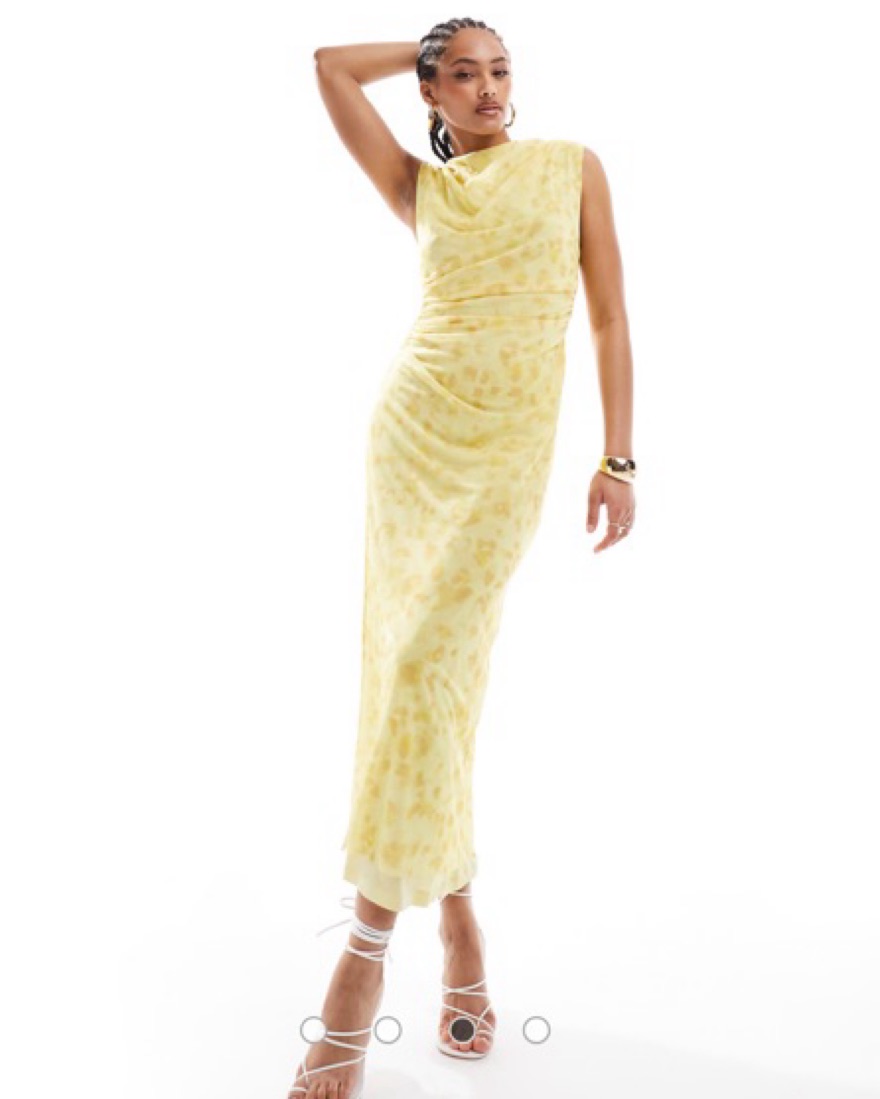 & Other Stories Yellow Mesh Dress by & Other Stories - Pickle