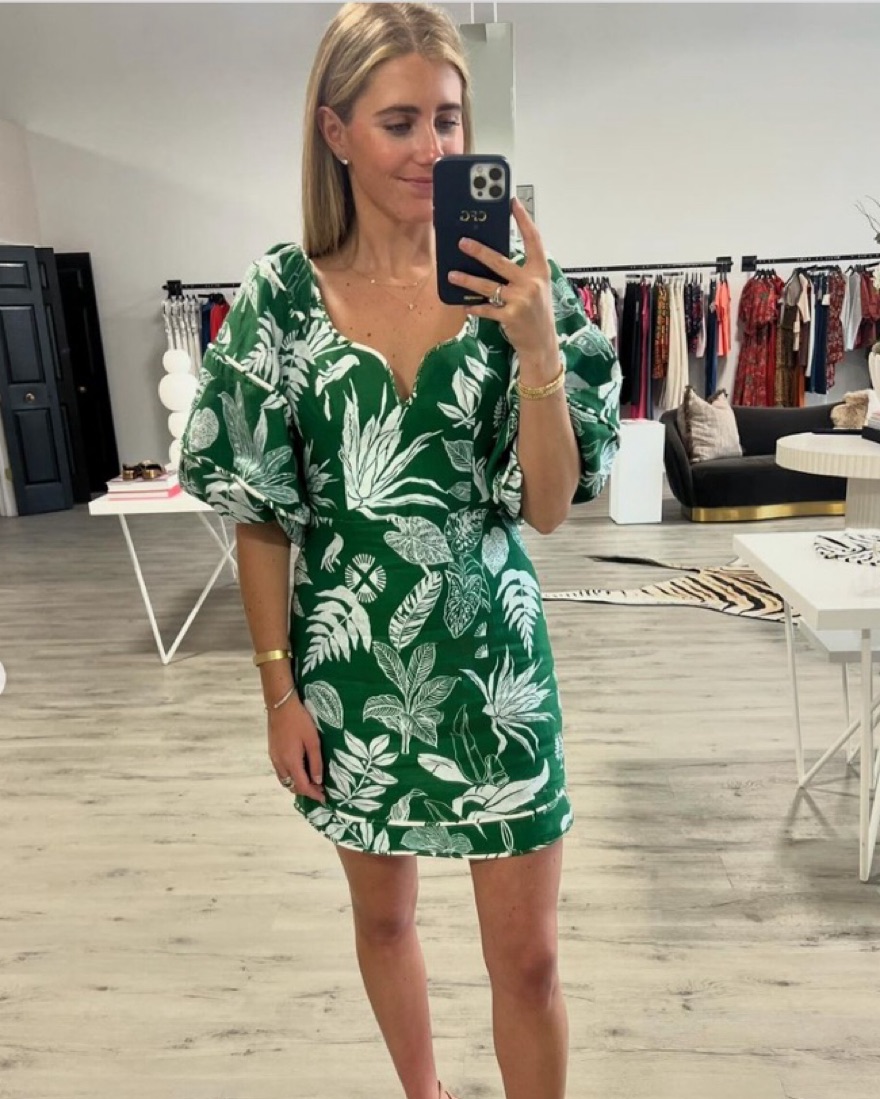 Farm Rio Forest Soul Linen Mini Dress | Pickle