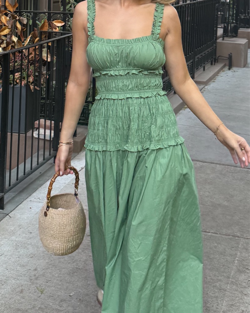 Doen Green Dress by Doen - Pickle