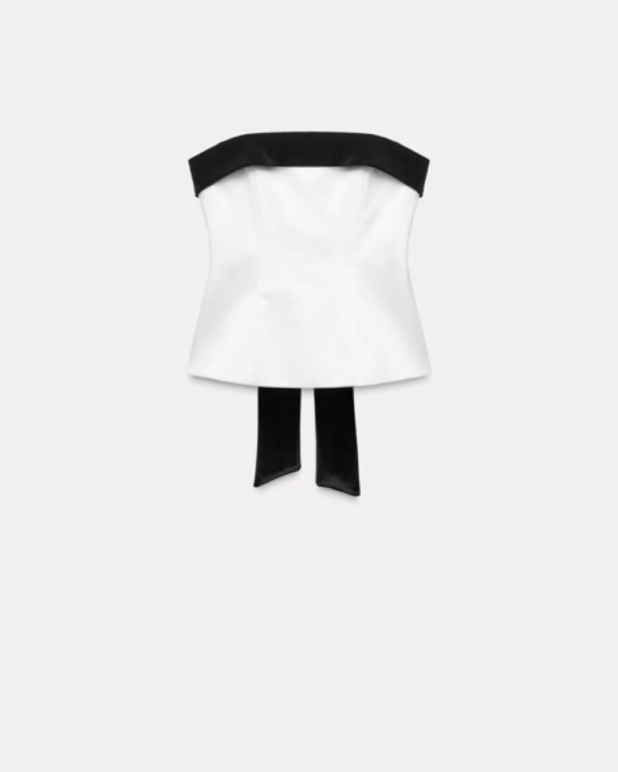 Zara Strapless Bow Top | Pickle