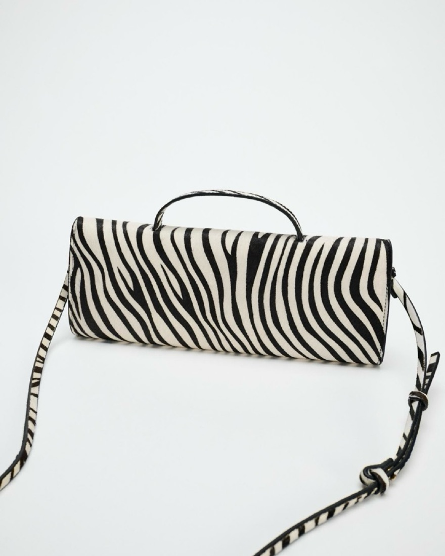 ZARA Long Faux Fur Bag by Zara - Pickle