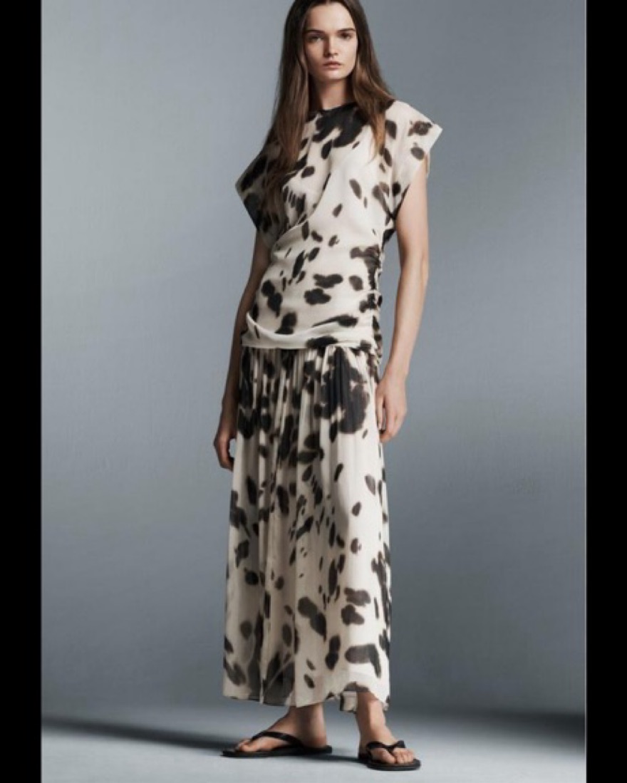 zara drop waist dress Zara Drop Waist Maxi Dress-White XL