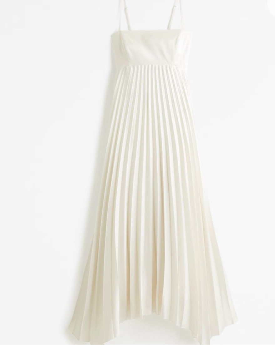 pleated georgette open-back long midi dress Self-Portrait - Pink Pleated Georgette Midi Dress