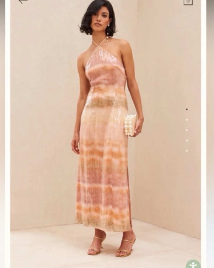 sequin sunset dress Summer Sunset Sequin Midi