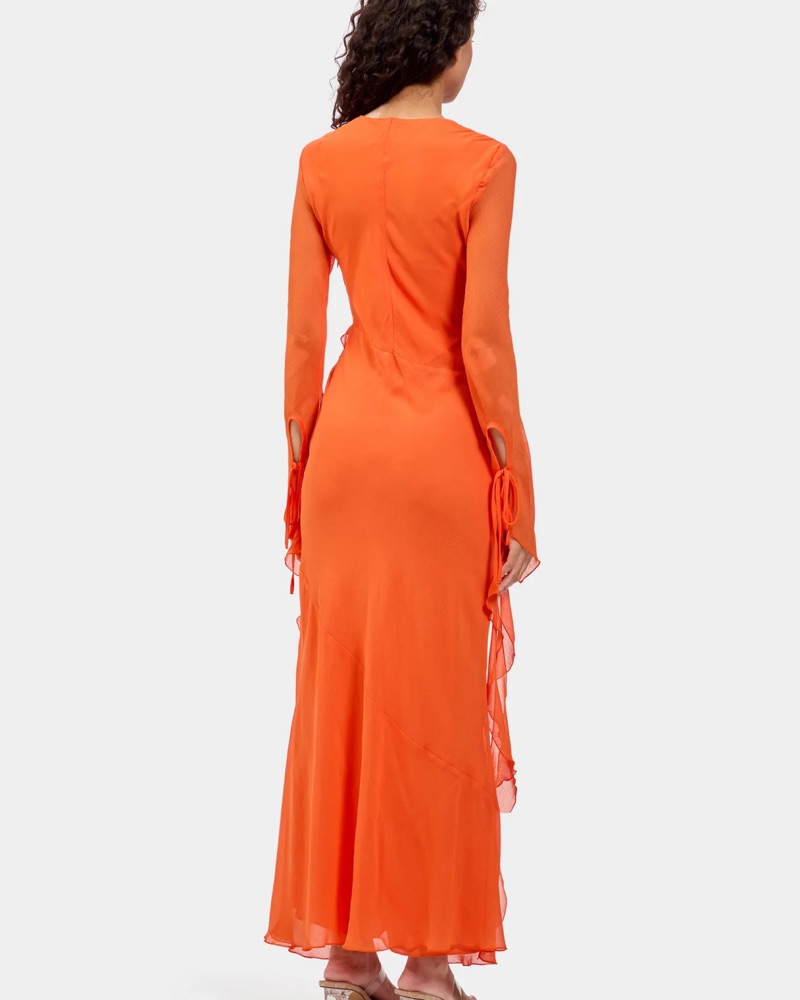 Daska Circe Dress - Orange by Daska - Pickle