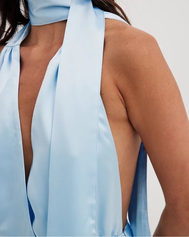 light blue scarf dress Keena Scarf Maxi Dress main image 1
