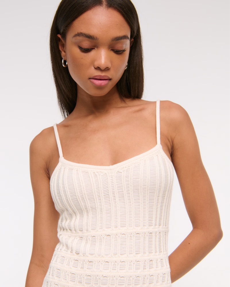 Abercrombie Crochet-Style Maxi Dress by Abercrombie and Fitch - Pickle