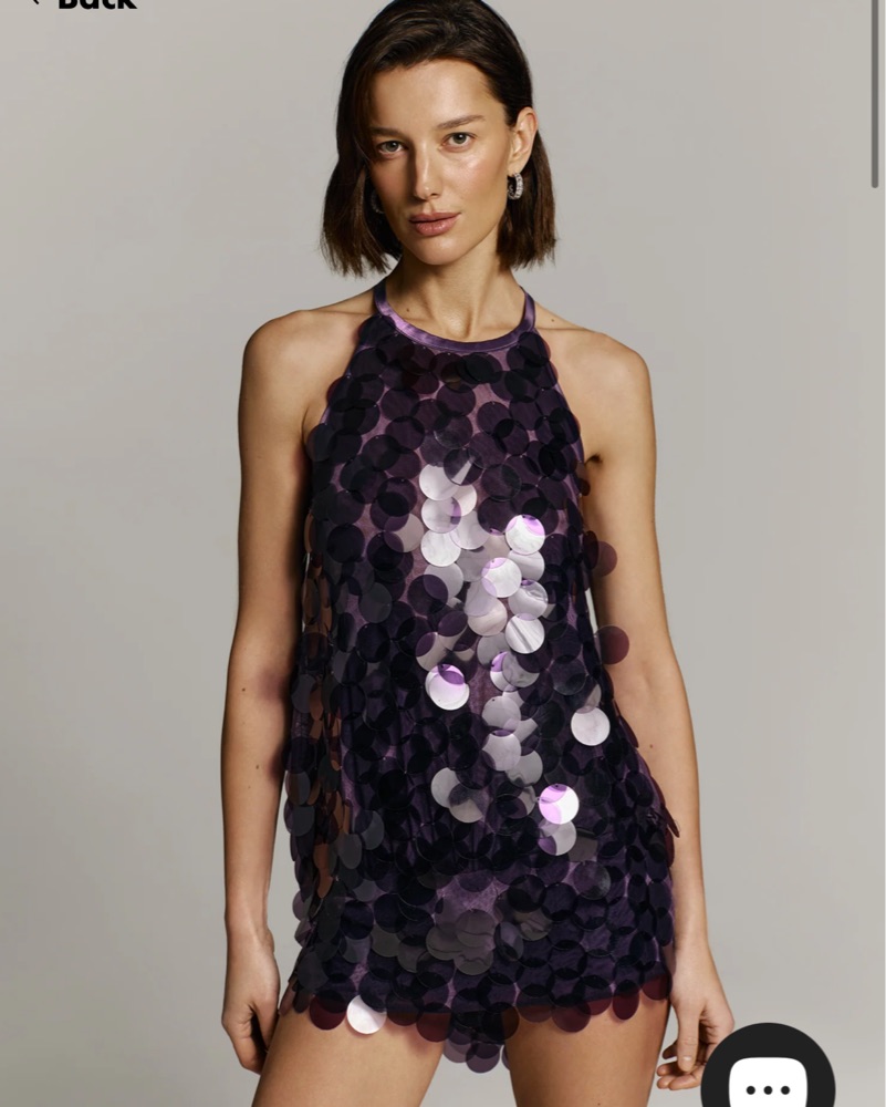 cultnaked sequin dress CULT NAKED  Blu Moon Sequin Mini Dress || HIRE: $90 || In Sizes XS (6) &  S (8) Worn by @sophiecaitlinwood in the S Please note: this dress is  sheer so
