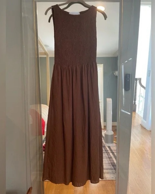 Hill House Cosima Nap Dress by Hill House Home - Pickle