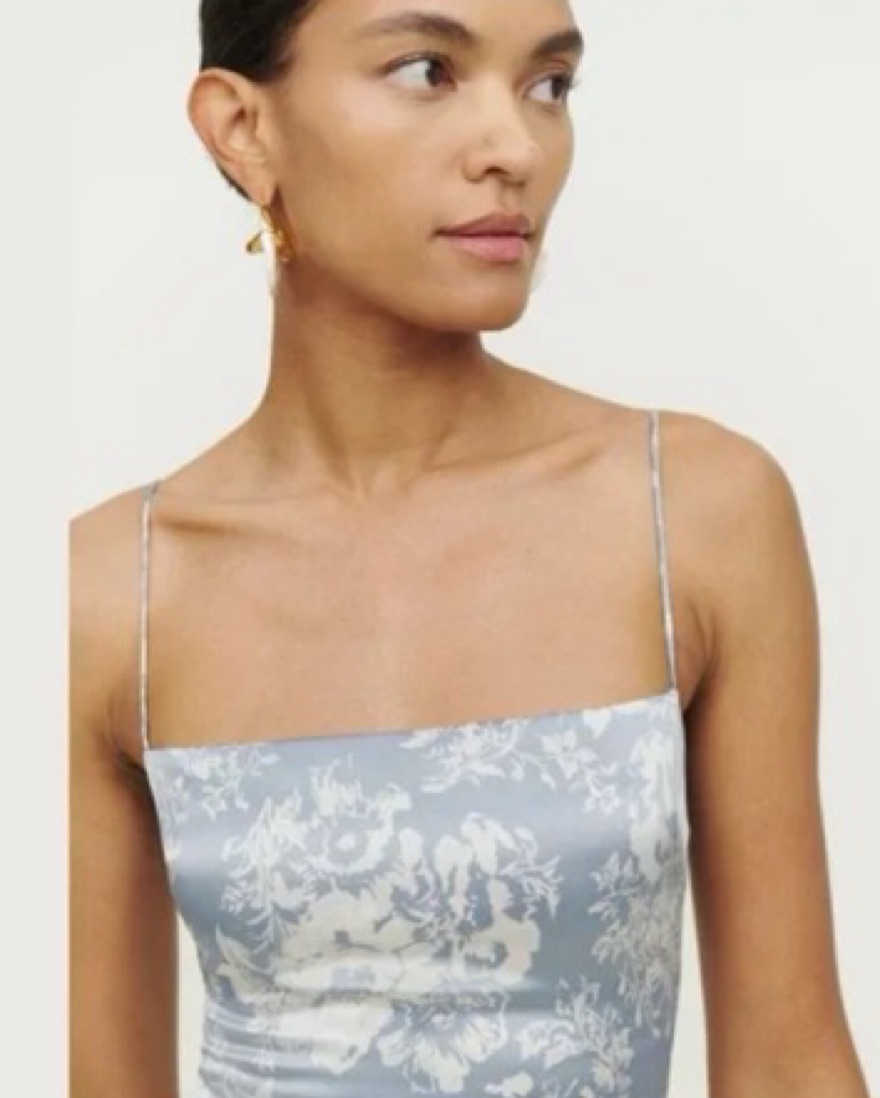 frankie silk dress porcelain Reformation Frankie Silk Dress, Women's Fashion, Dresses & Sets, Dresses on  Carousell
