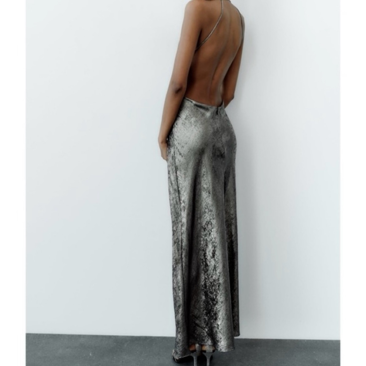 Silver Backless Gown by Zara - Pickle