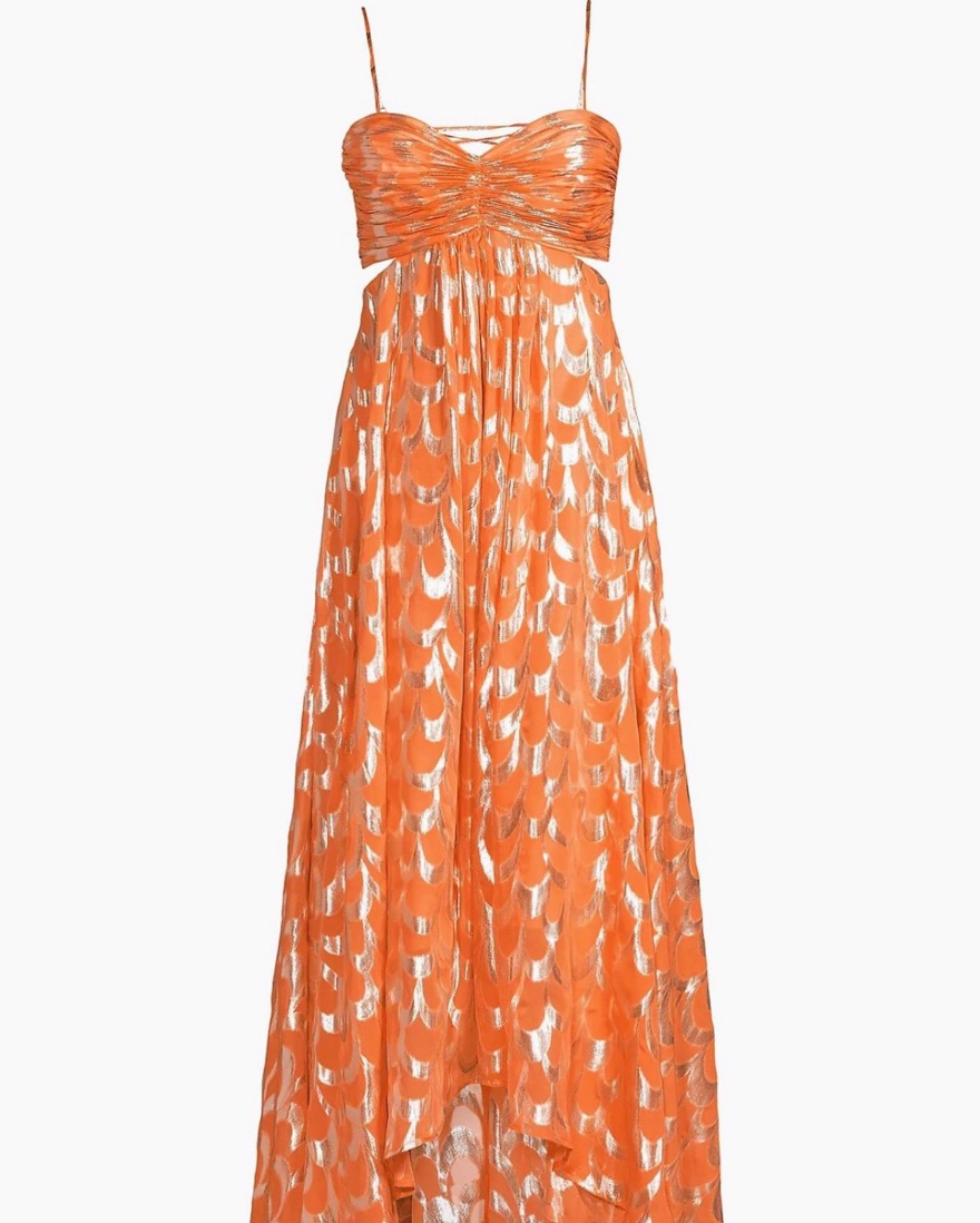 Orange Delfi Collective Dress by Delfi Collective - Pickle