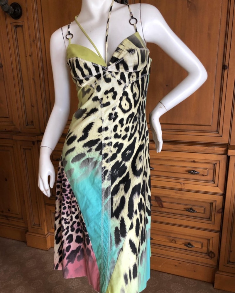 roberto cavalli dress vintage 2003 chinoiserie collection SS 2000 Roberto Cavalli Dress