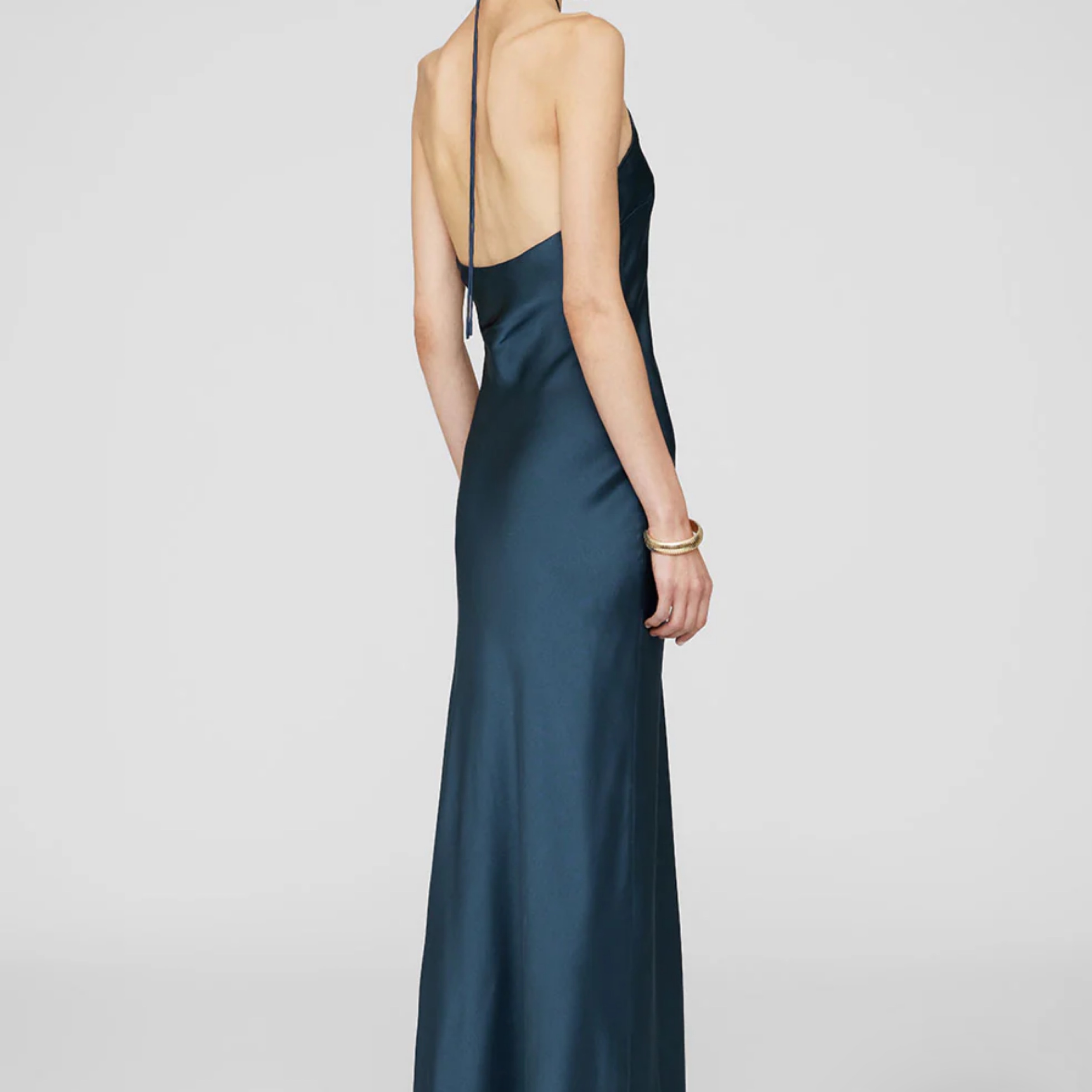 bandeau maxi dress plus size Plus-Size Strapless Long Prom Dress with Laced Corset Soft Navy / 22