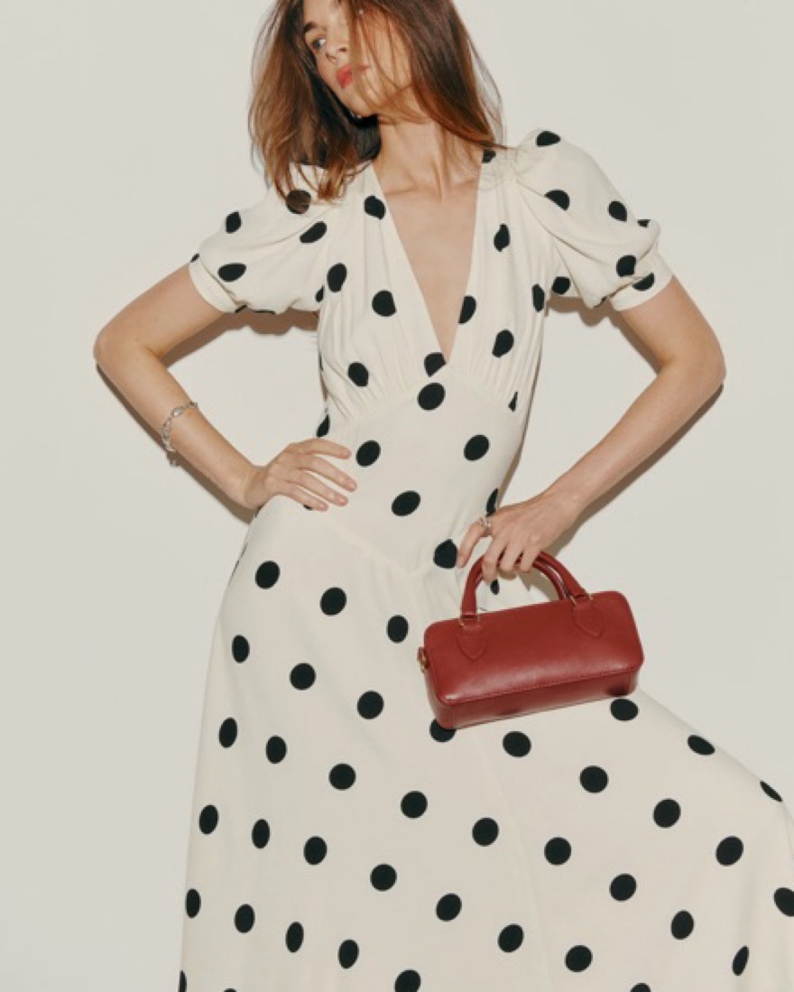reformation polka dot maxi dress Reformation Polka Dot Dress by Reformation