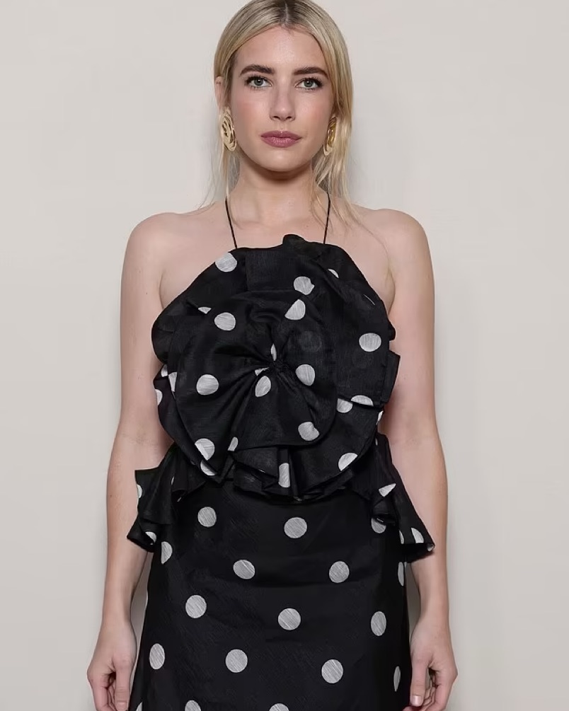 zimmermann open back dress Zimmermann Backless Black & White Gown by Zimmermann