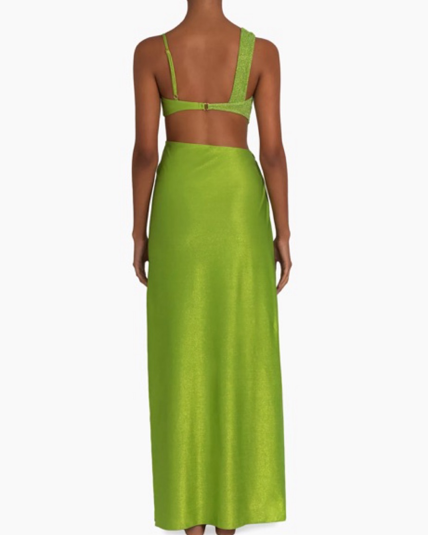 wedding guest dresses sage green Asymmetrical Polka Dot Sheath Maxi Wedding Guest Dress