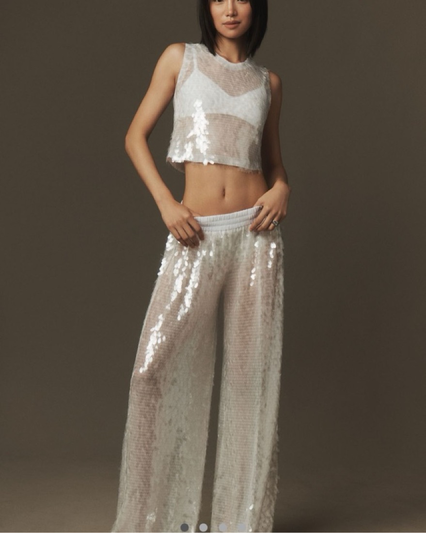 Norma Kamali Boyfriend Sequin Pants | Pickle