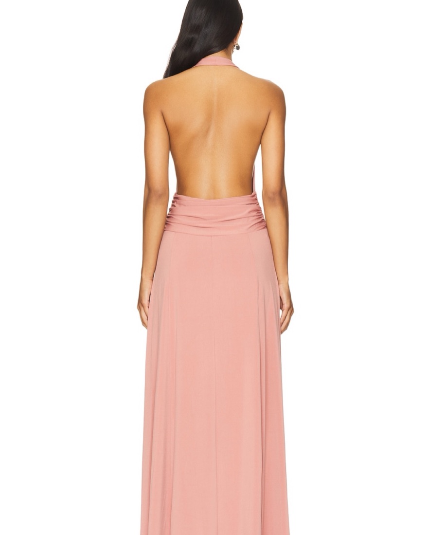 eterne halter dress Eterne Carla Dress in Brown main image 0