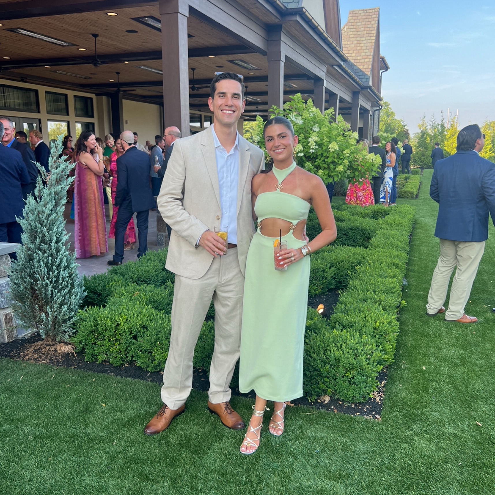 cult gaia olive green dress SITA GOWN main image 0