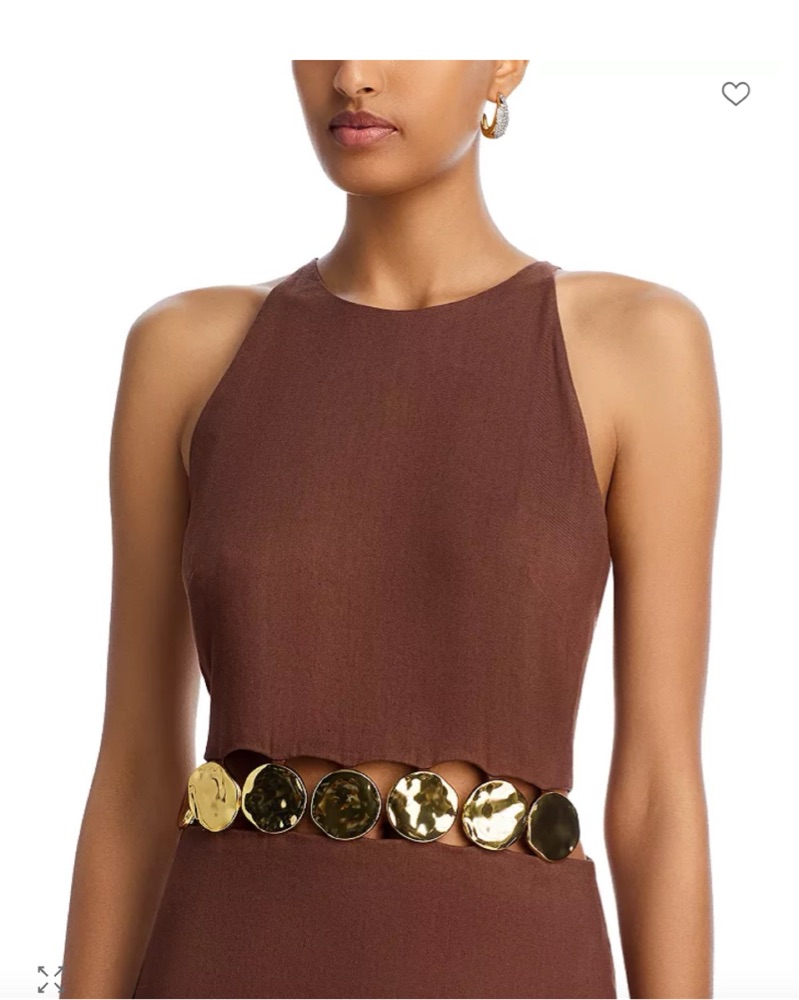 brown belt black dress Veronica Beard