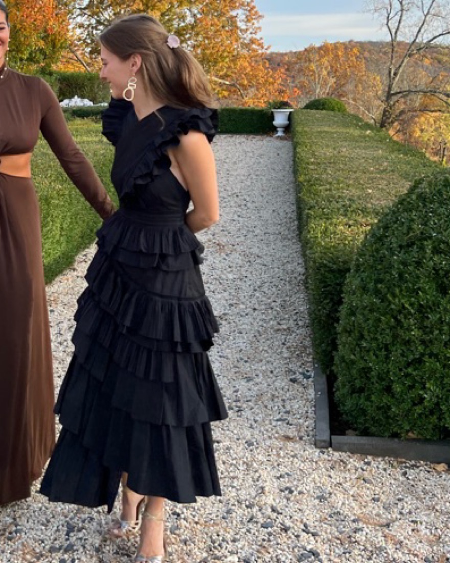 約5.3万円 タグ付 Arobe Pearl Frill Dress BLACK 約5.3万円 タグ付 Arobe Pearl Frill Dress BLACK Pearl Ruffle