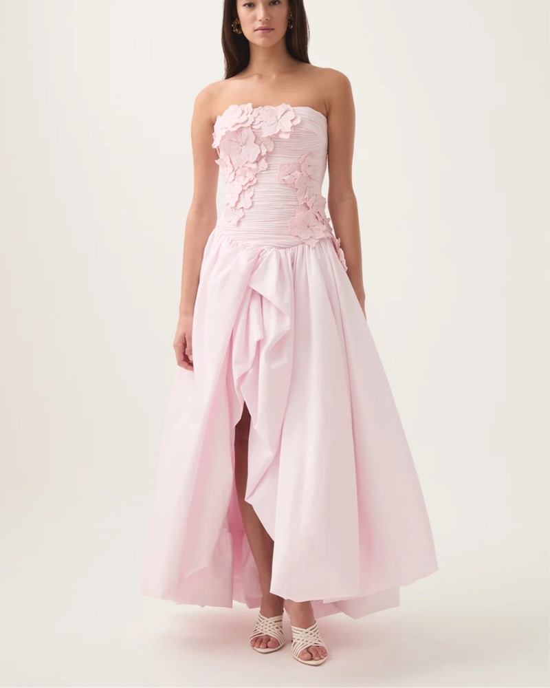 Splendour Flower Gown by Aje - Pickle
