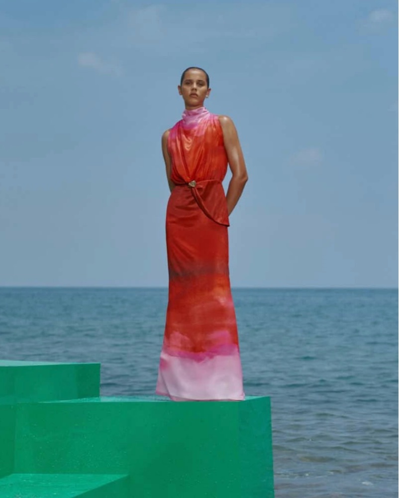 green tank maxi dress Filippa K Tank Maxi Dress