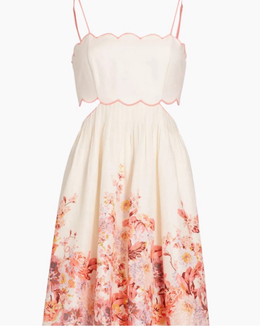 kettyさま Time After Time Scalloped Dress Scalloped Cut-Out Midi Dress - Zimmerman | Pickle