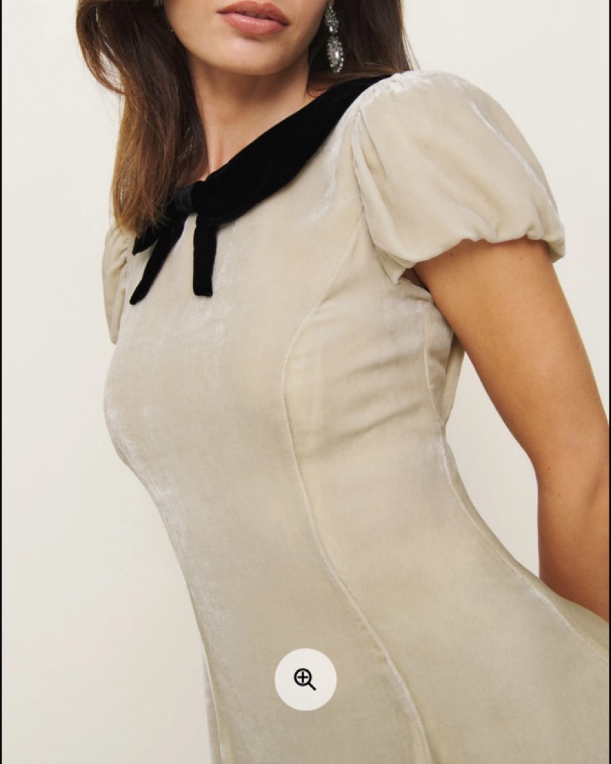 Reformation Lynette Velvet Dress | Pickle