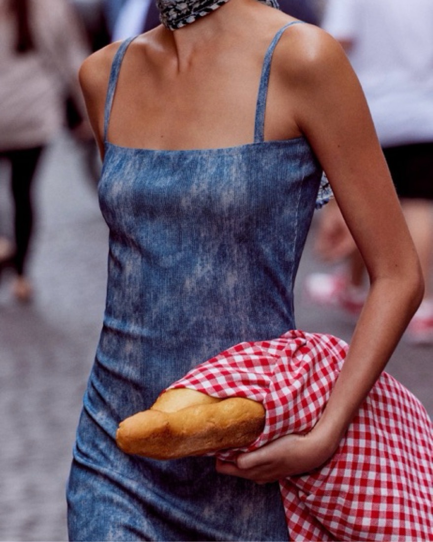 blue white floral midi dress Blue Floral Midi Summer Dress with Short Puff Sleeves Blue Floral / Small