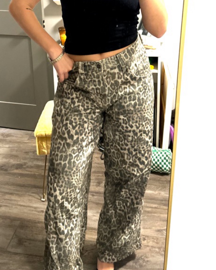 Jaded London Leopard Fade Colossus Jeans | Pickle