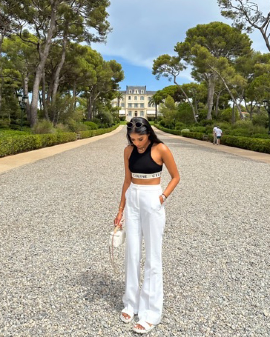 Celine Crop Top In Athletic Mesh | Pickle