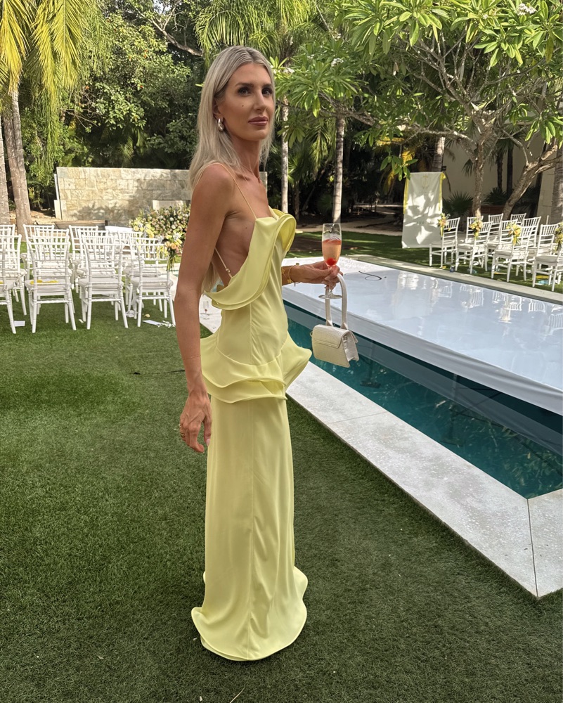 sachin and babi light blue dress Neomie One Shoulder Tie Chiffon Maxi Dress Curve main image 1